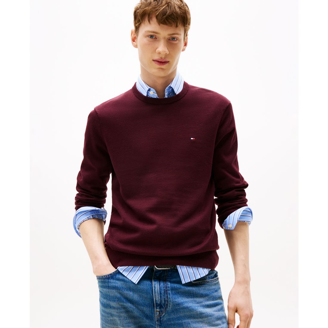 Tommy Hilfiger Men's Essential Crew Neck Sweater