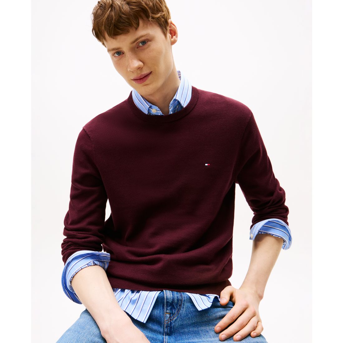 Tommy Hilfiger Men's Essential Crew Neck Sweater