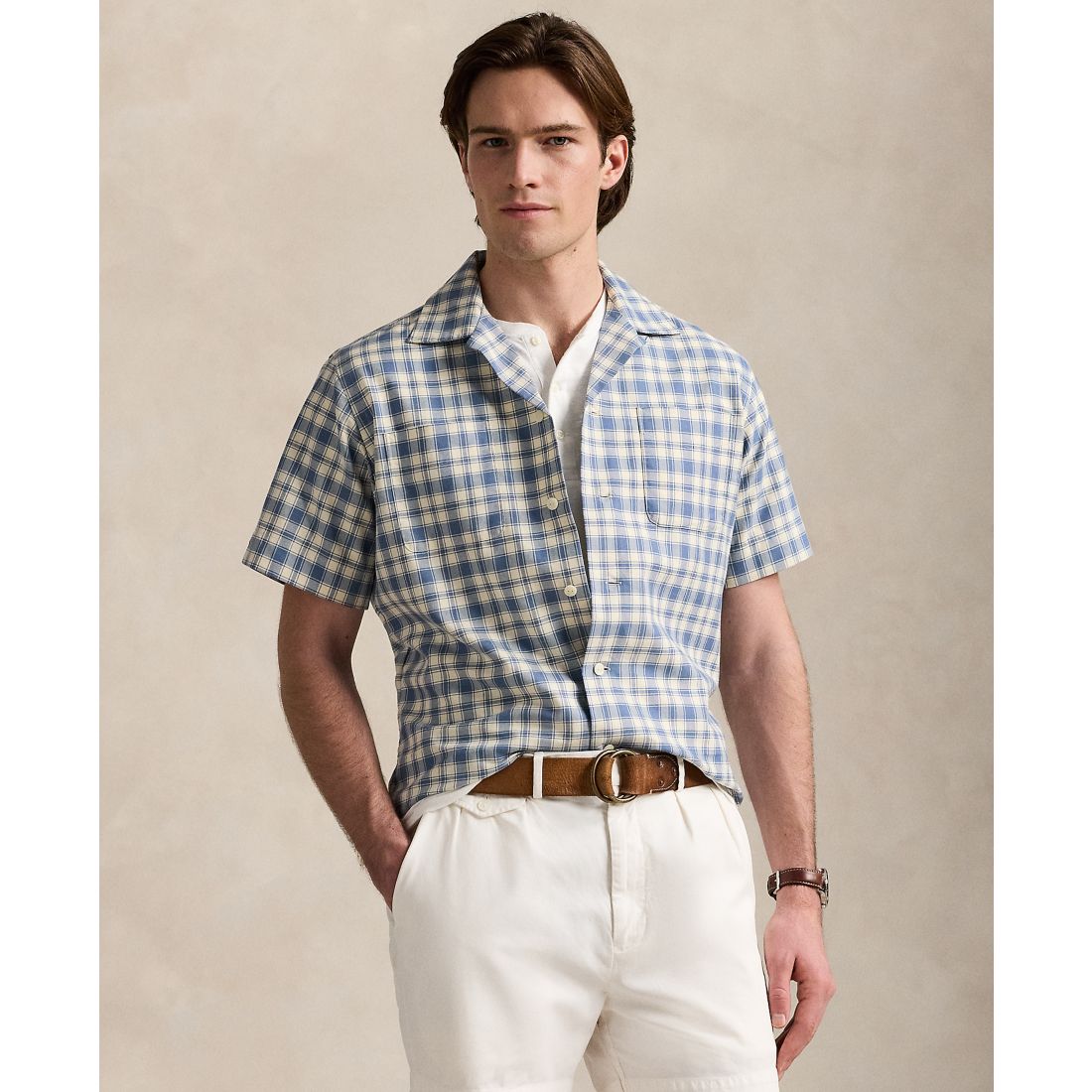 Polo Ralph Lauren Men's Classic-Fit Plaid Oxford Camp Workshirt