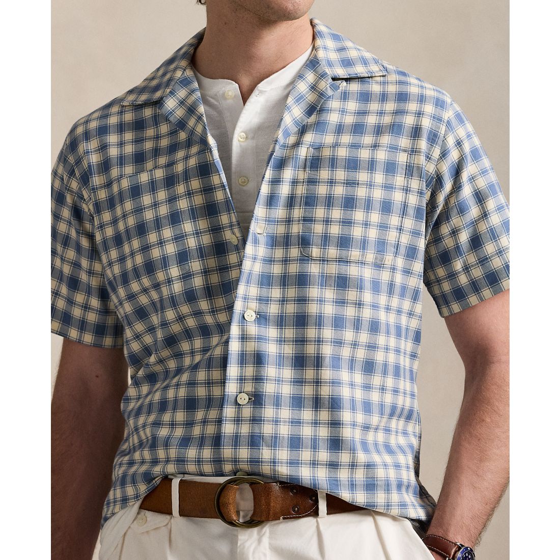 Polo Ralph Lauren Men's Classic-Fit Plaid Oxford Camp Workshirt