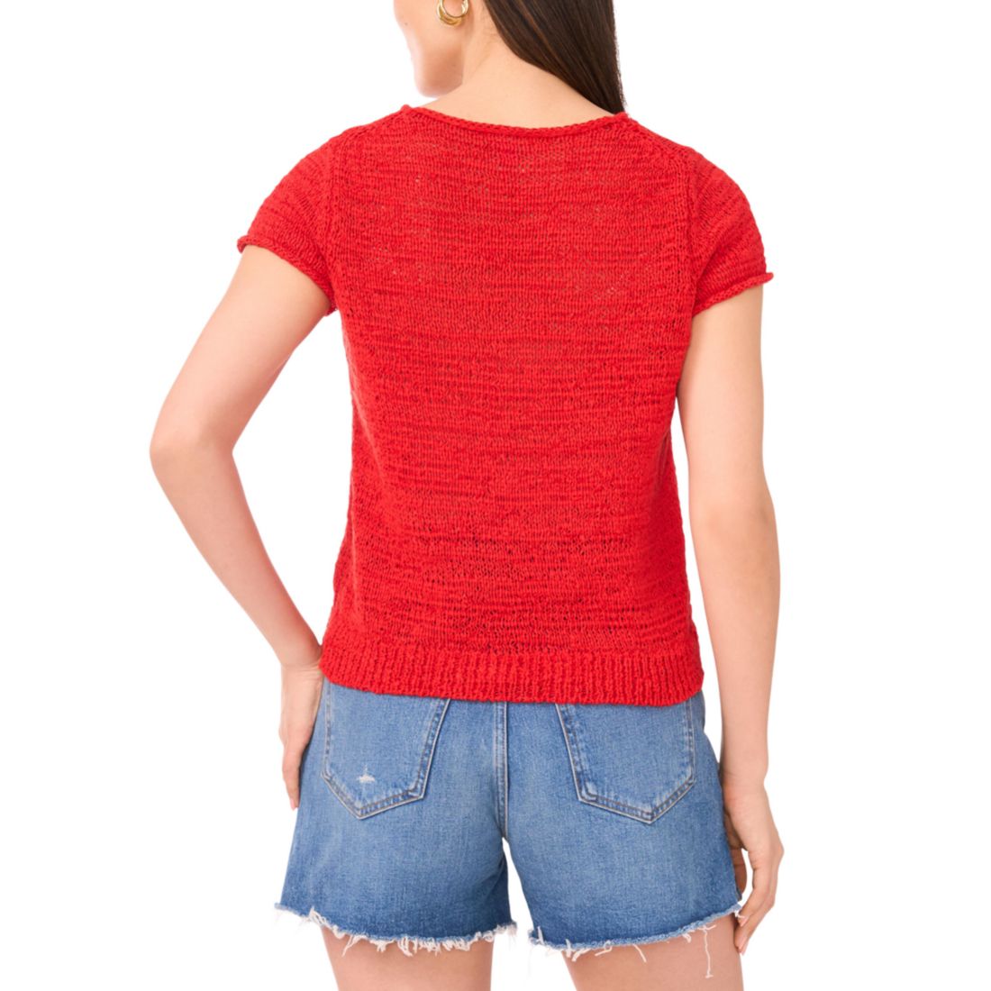 Vince Camuto Women's Short-Sleeve Knit Top