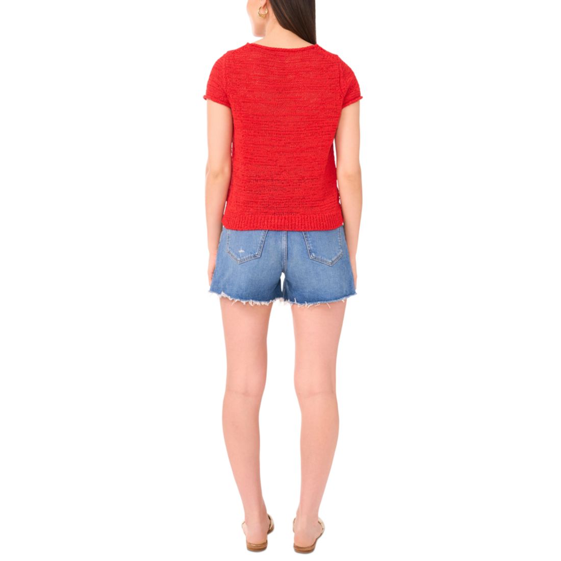 Vince Camuto Women's Short-Sleeve Knit Top