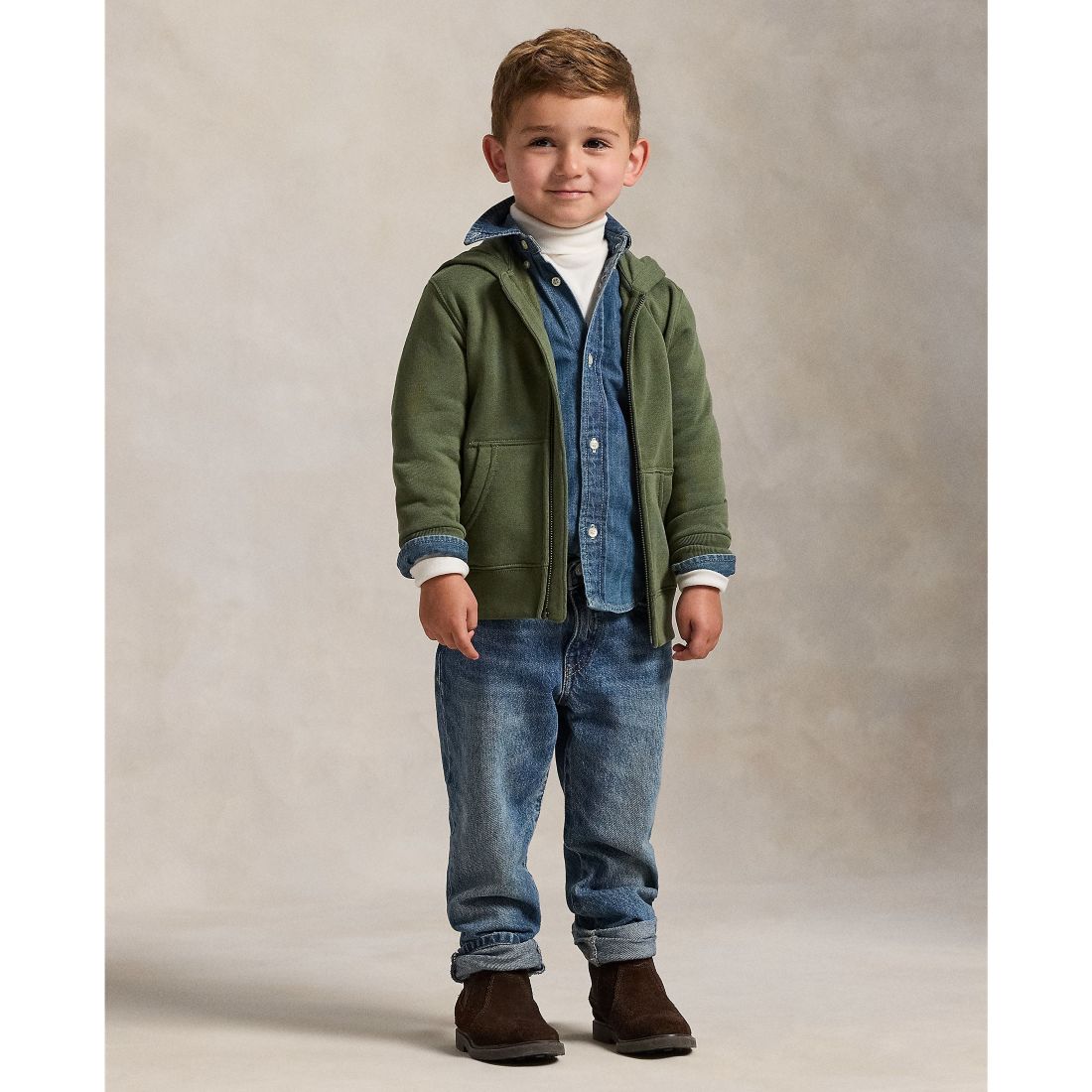 Polo Ralph Lauren Toddler and Little Boys Fleece Full-Zip Hoodie
