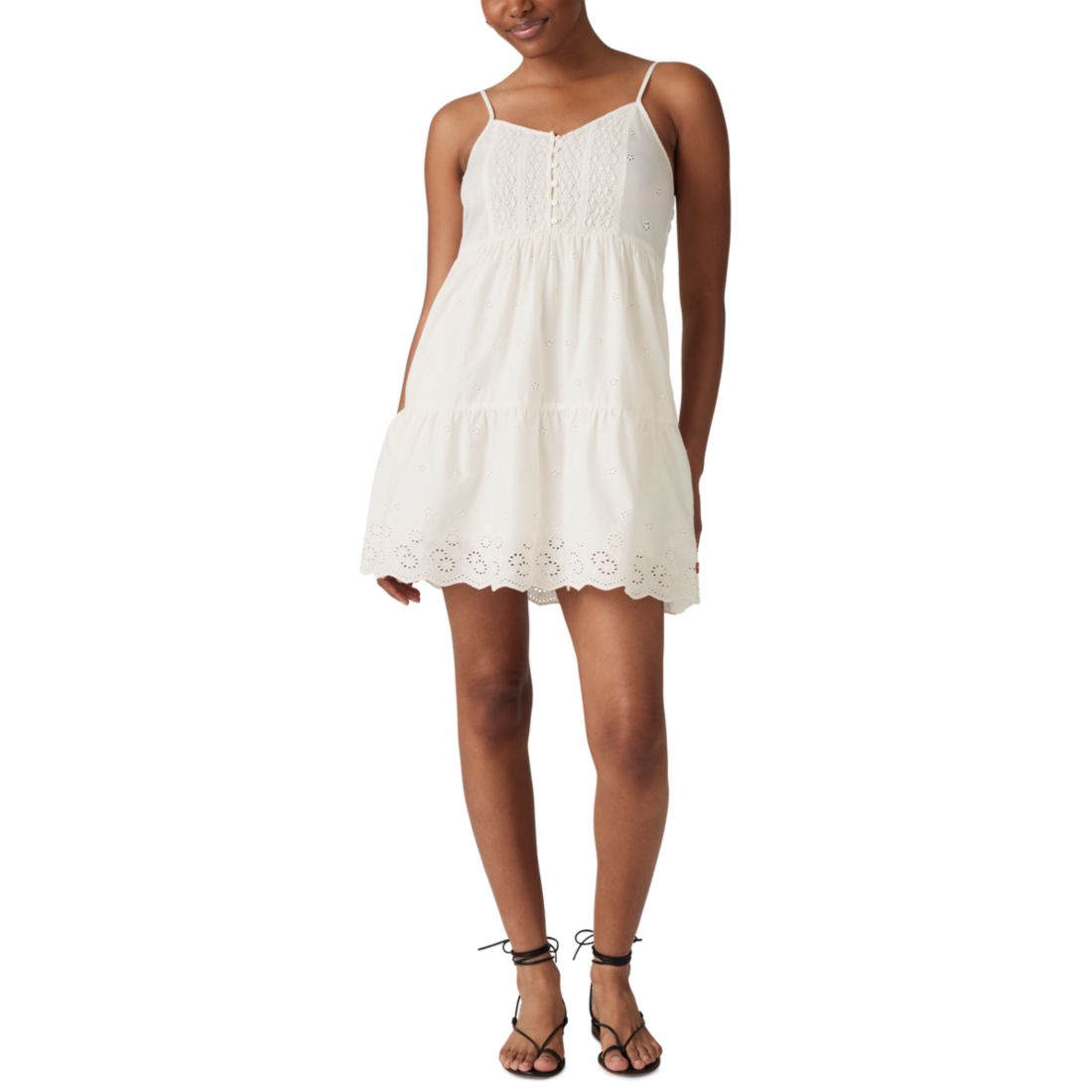 Levi's Women's Cora Cotton Eyelet Mini Dress