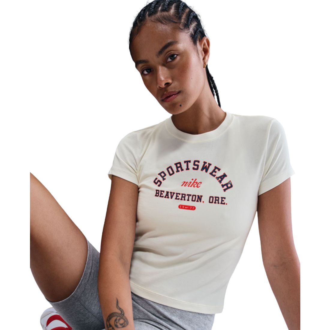 Nike Sportswear Women's Phoenix Slim-Fit Short-Sleeve T-Shirt