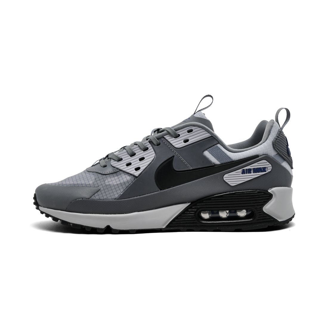 Nike Men's Air Max 90 Drift Casual Sneakers from Finish Line - Cool Gray, Royal Blue