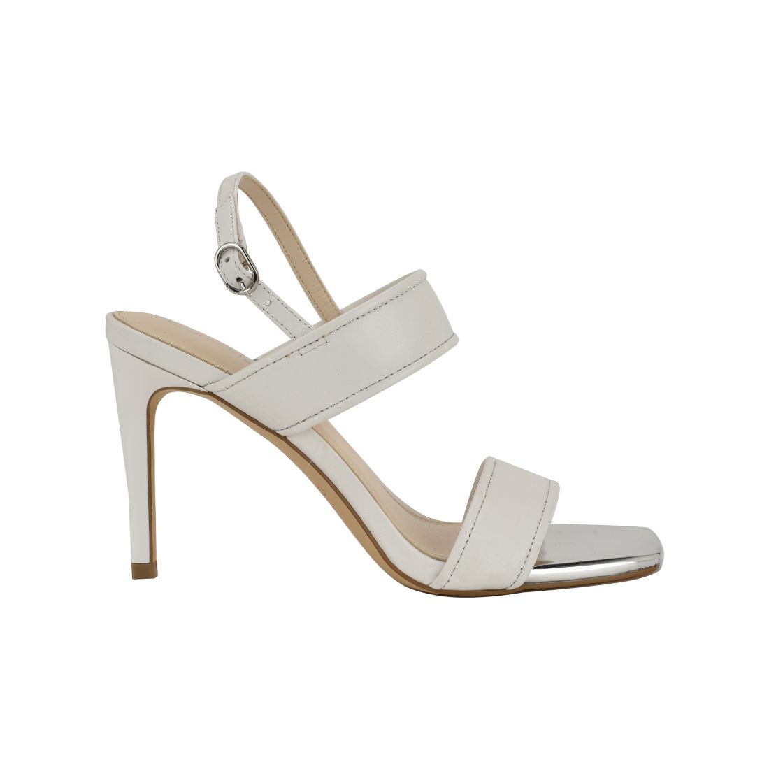 Calvin Klein Women's Amour Double Band Slingback Stiletto Sandals