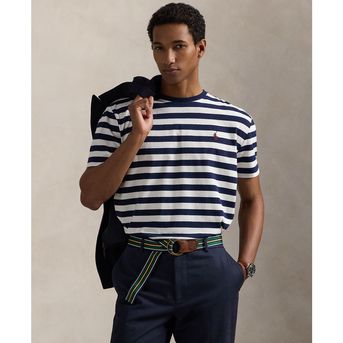 Polo Ralph Lauren Men's Classic-Fit Striped Jersey T-Shirt