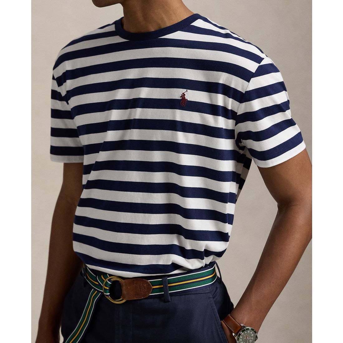 Polo Ralph Lauren Men's Classic-Fit Striped Jersey T-Shirt