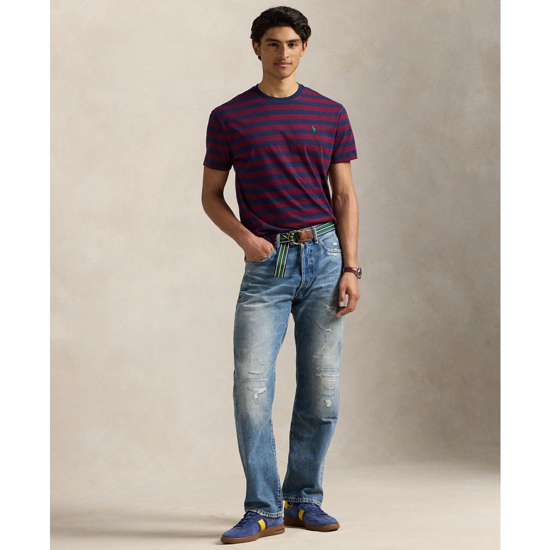 Polo Ralph Lauren Men's Classic-Fit Striped Jersey T-Shirt