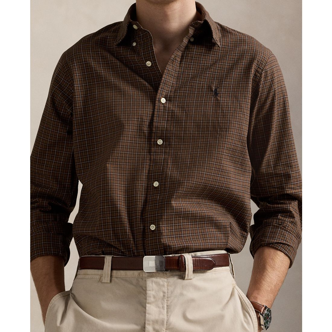 Polo Ralph Lauren Men's Classic-Fit Plaid Twill Shirt