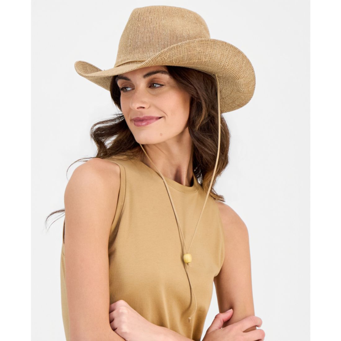 I.n.c. International Concept Metallic Packable Cowboy Hat, Macy's Exclusive