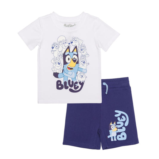 Bluey Toddler Boys 2-Piece Crewneck T-Shirt and Shorts Set