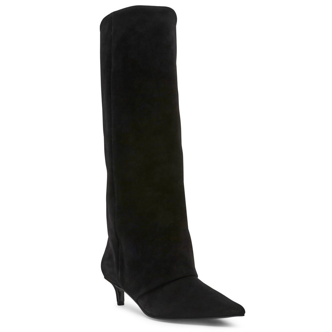 Steve Madden Women's Luca Slouchy Kitten-Heel Dress Boots