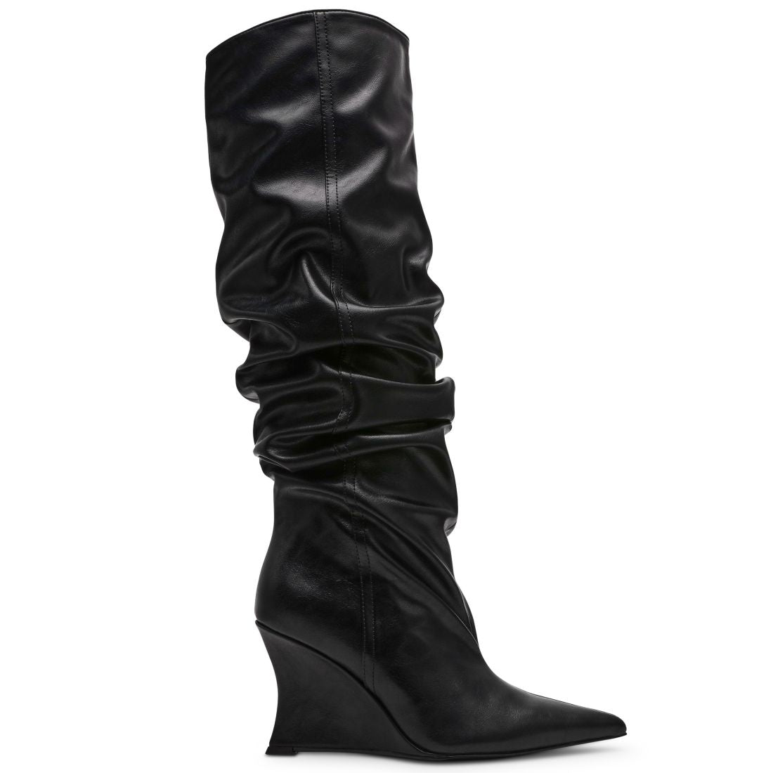 Steve Madden Women's Distortion Knee-High Slouch Wedge Boots