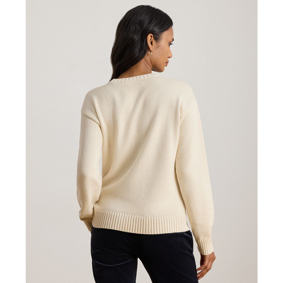 Lauren Ralph Lauren Petite Intarsia Golden Retriever Sweater