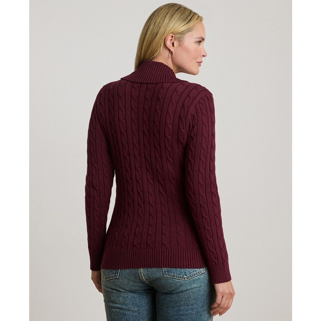 Lauren Ralph Lauren Plus Size Long-Sleeve Buckled Sweater