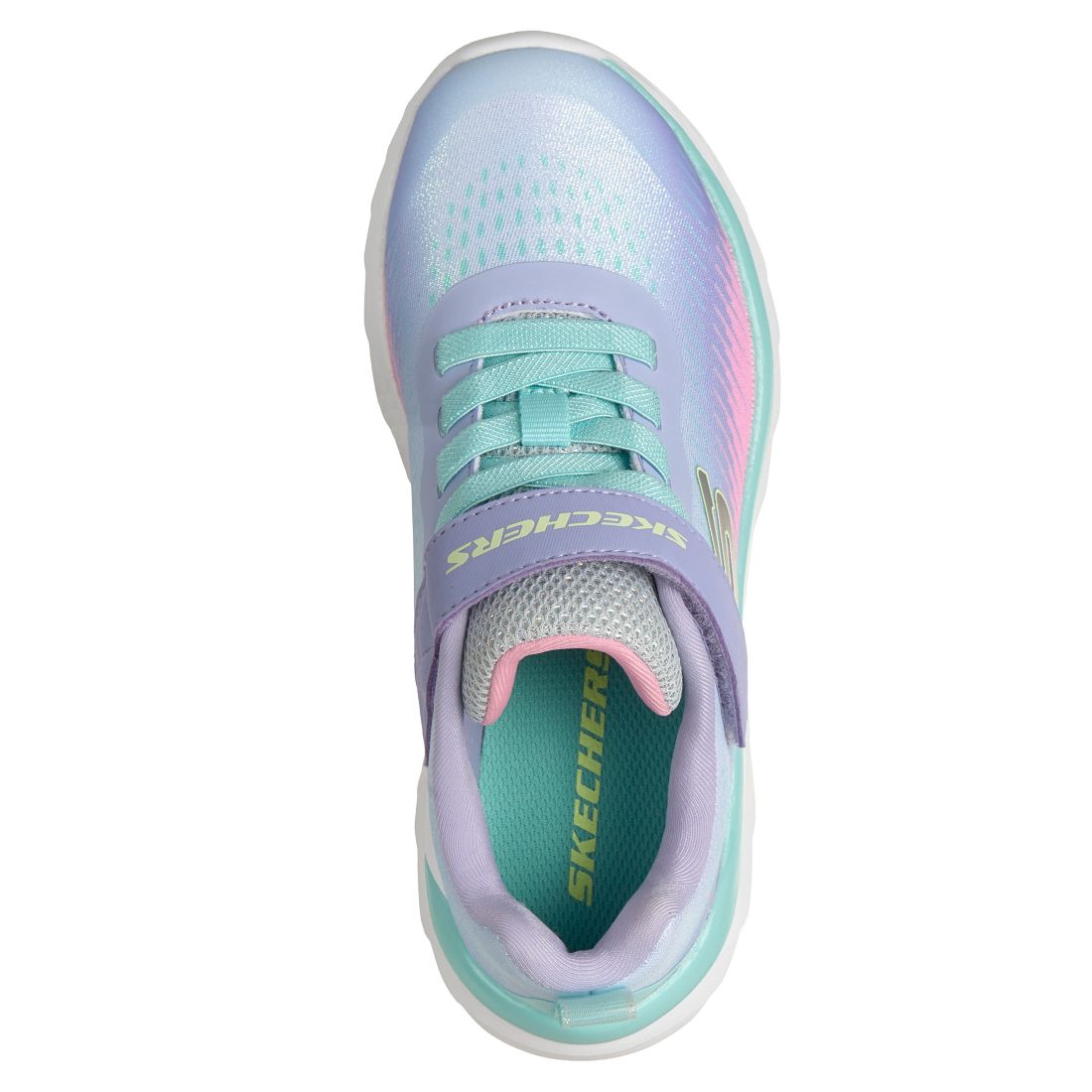 Skechers Little Girls Boundless - Color Blitz Fastening Strap Casual Sneakers from Finish Line - Lavender, Multi
