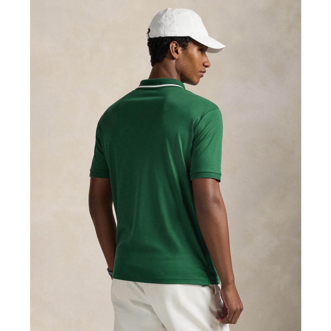 Polo Ralph Lauren Men's Striped Piecing Short-Sleeve Polo Shirt