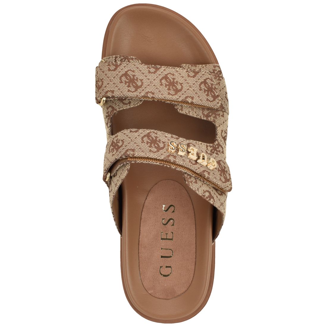 Guess Womens Faxon Platform Lug Sole Footbed Sandals