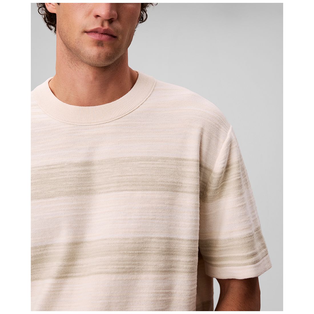 Calvin Klein Men's Horizontal Stripe Short-Sleeve T-Shirt