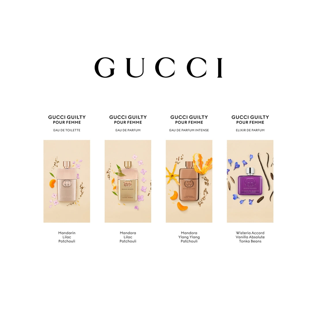 Gucci Guilty Pour Femme Eau De Toilette Fragrance Collection