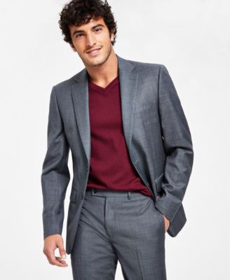 Men's Slim-Fit Wool-Blend Stretch Suit Jackets - CLOSE OUT!