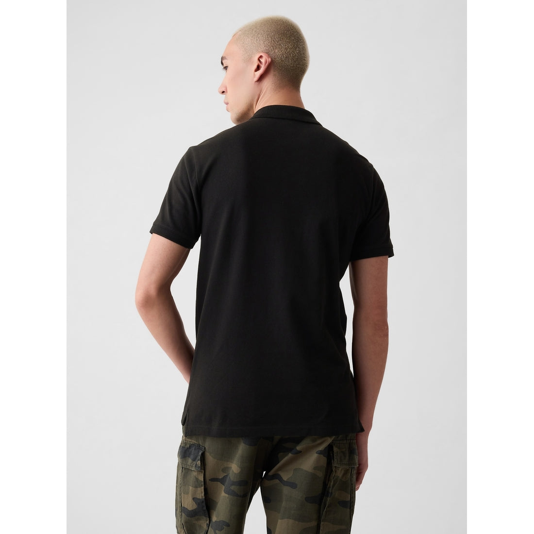 Men's Pique Polo Shirt Shirt