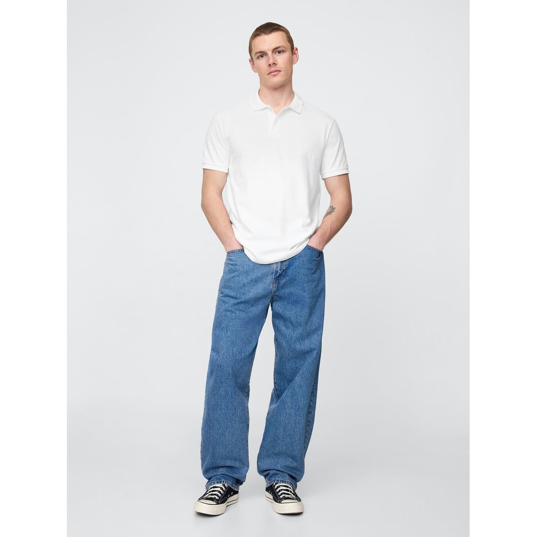 Men's Pique Polo Shirt Shirt