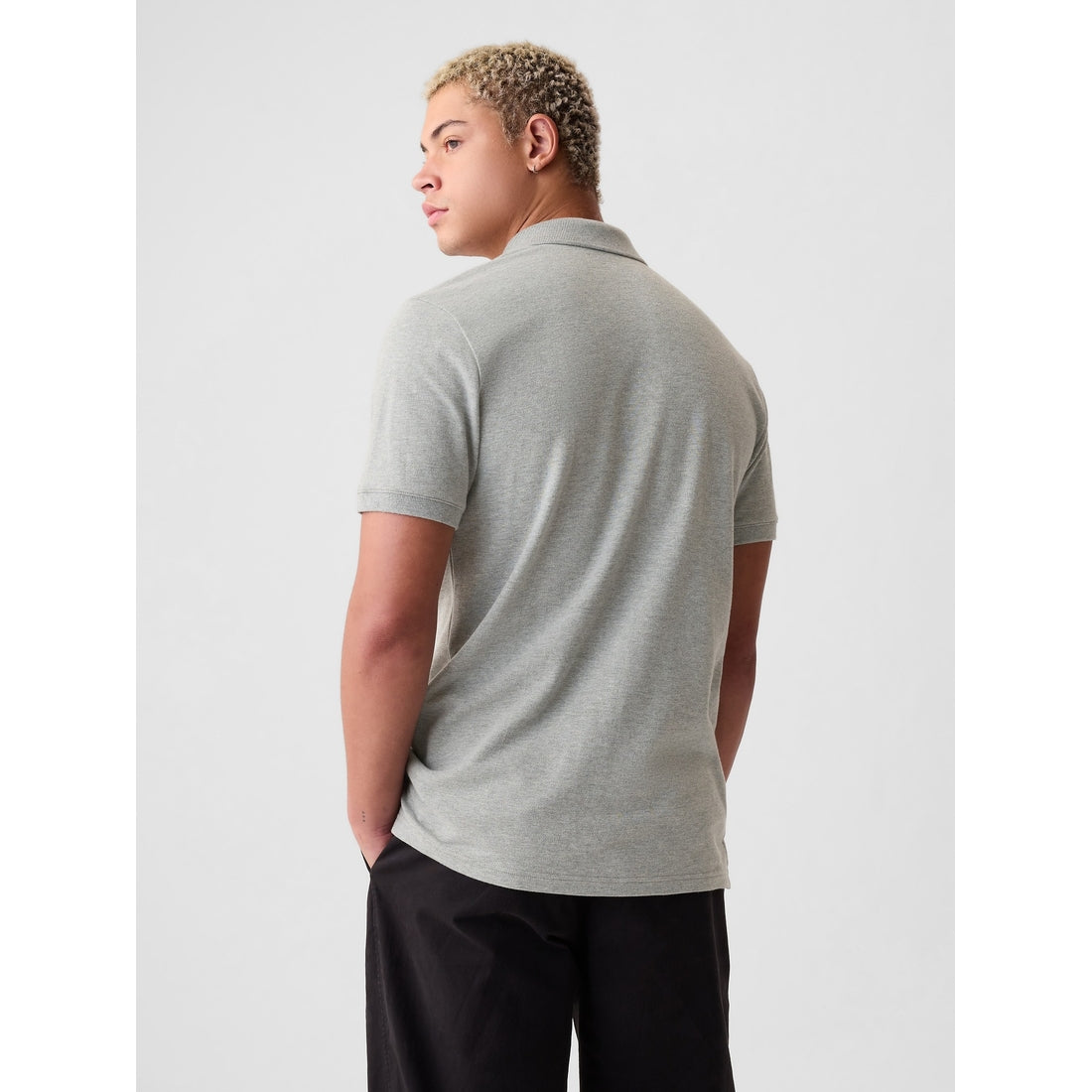 Men's Pique Polo Shirt Shirt