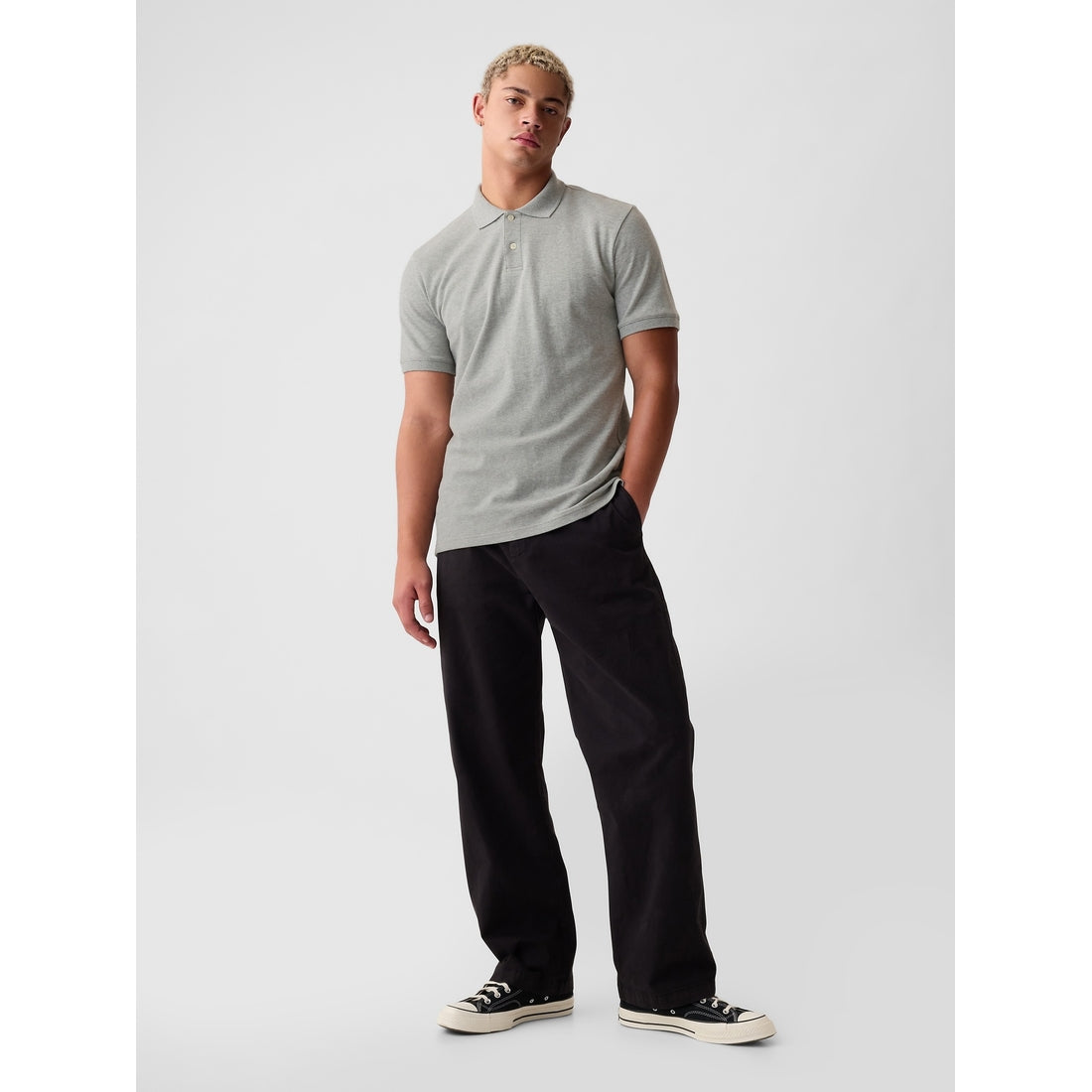 Men's Pique Polo Shirt Shirt