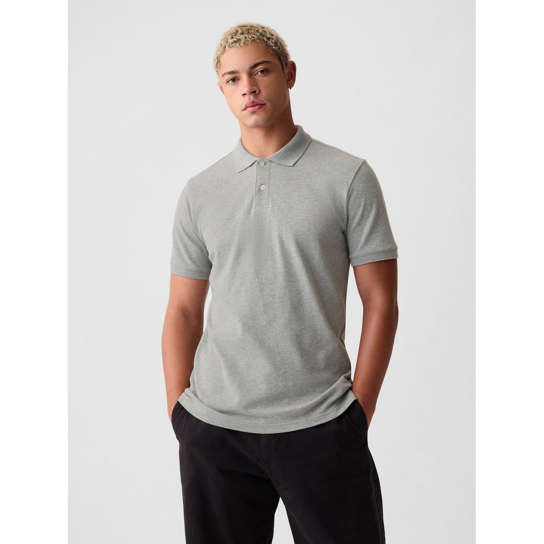 Men's Pique Polo Shirt Shirt