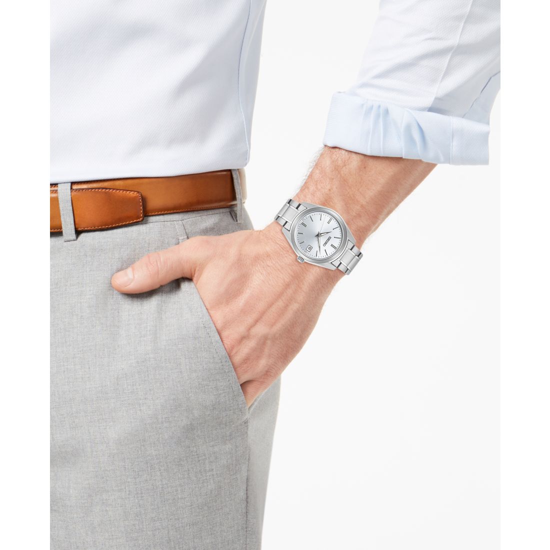 Seiko Men's Essentials Stainless Steel Bracelet Watch 40.2mm