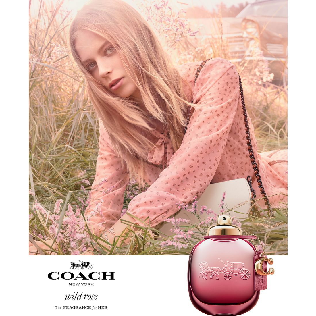 Coach Wild Rose Eau de Parfum Spray, 3 oz.