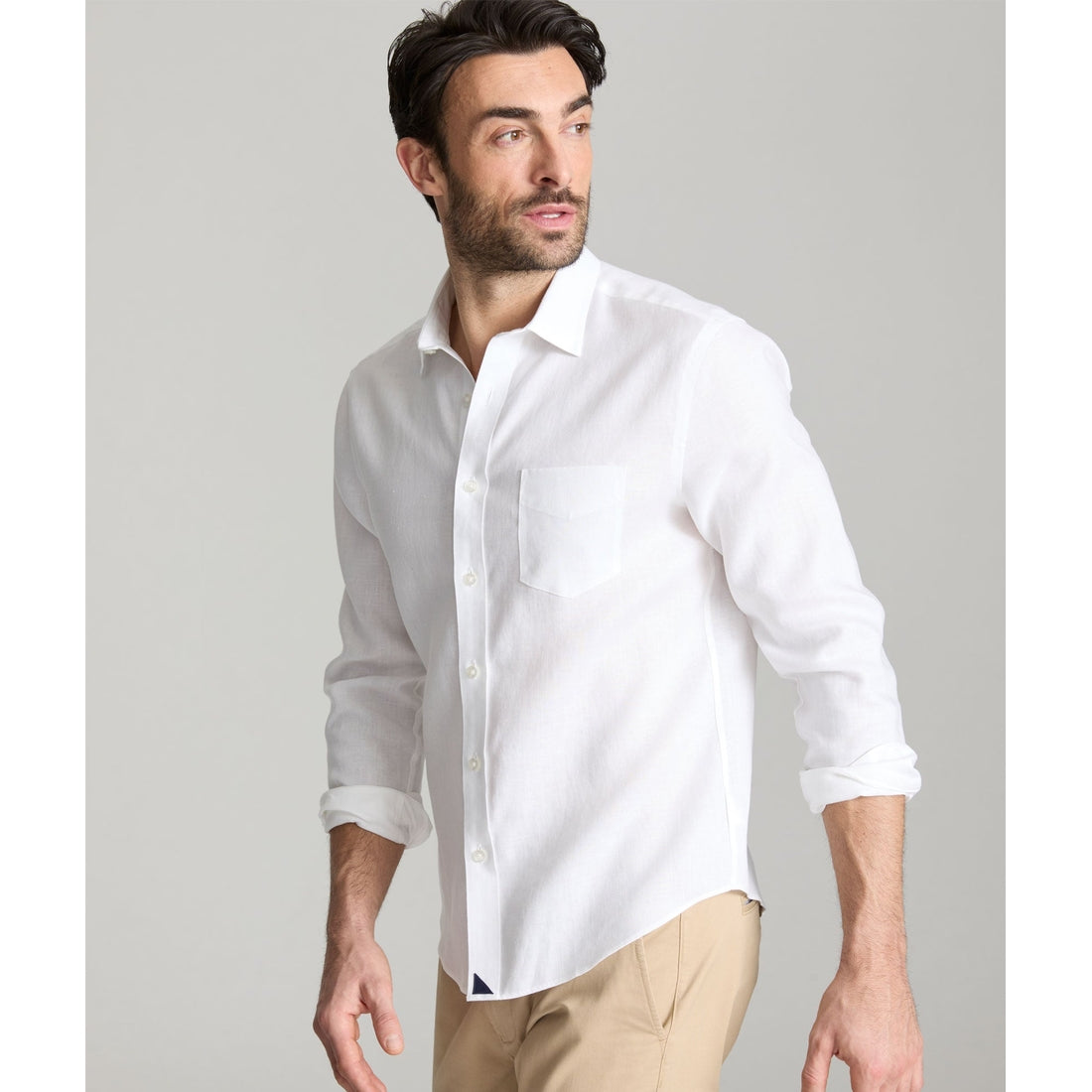 Wrinkle-Resistant Linen Vin Santo Shirt