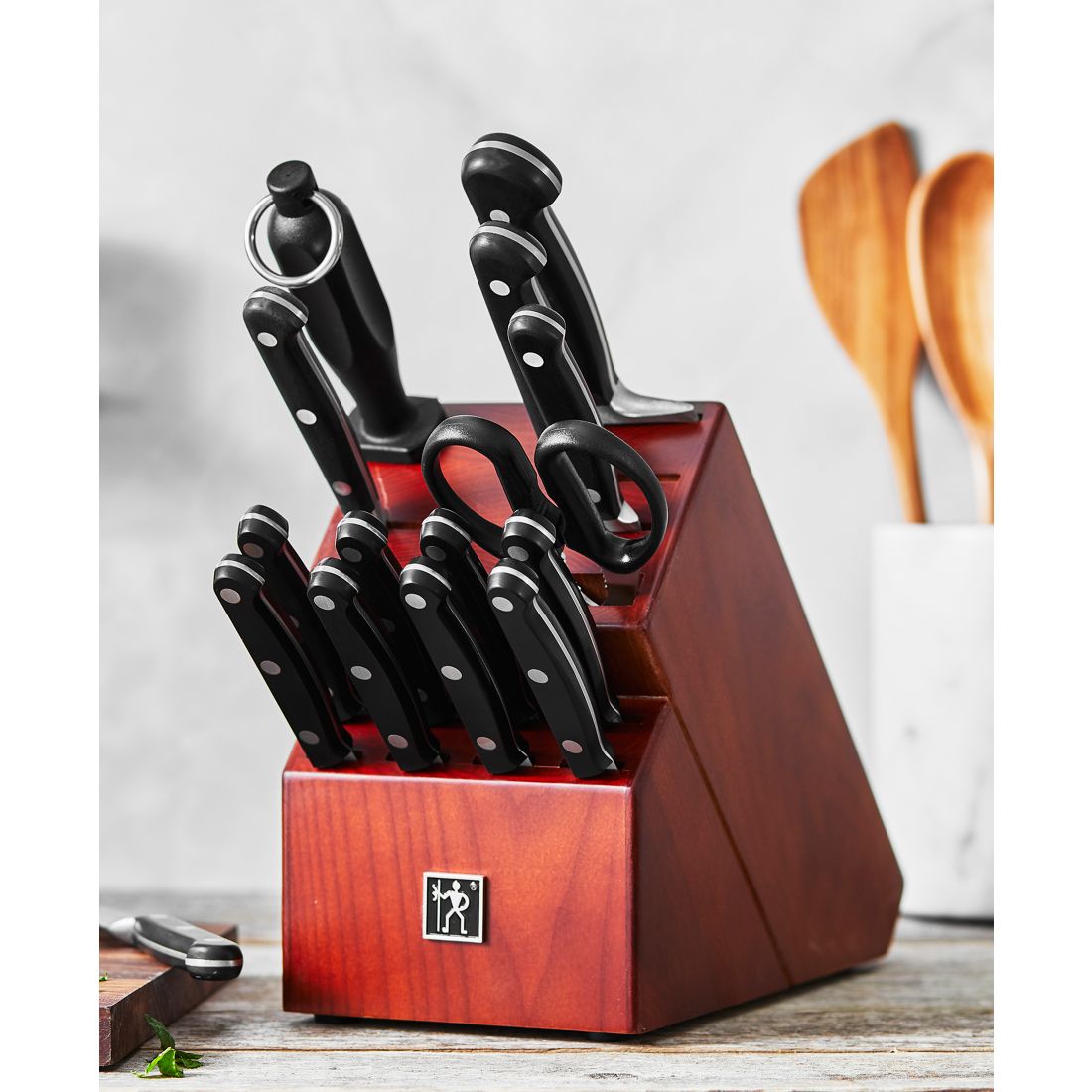 Henckels Classic Precision Knife Block Set, 16 Piece - Black, Silver-Tone