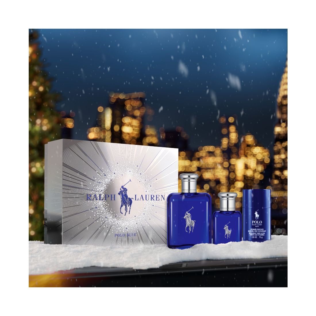 Ralph Lauren 3-Pc. Polo Blue Eau De Toilette Trio Fragrance Git Set