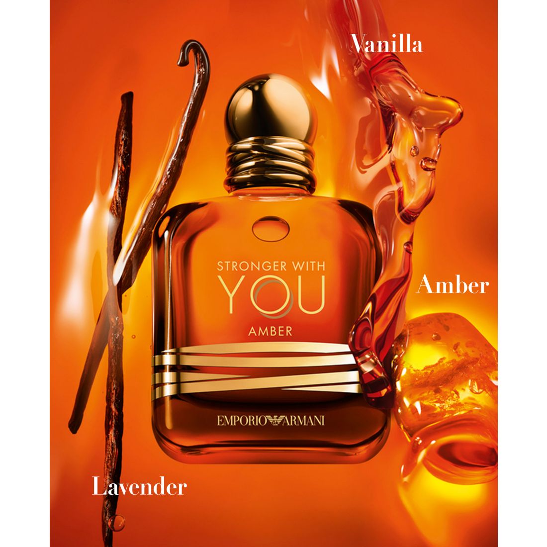 Giorgio Armani Men's Stronger With You Amber Eau de Parfum, 3.3 oz., Created For Macy's