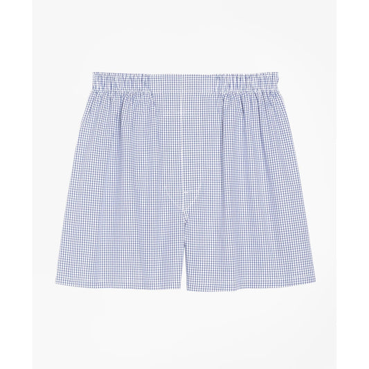 Cotton Broadcloth Small Check Boxers
