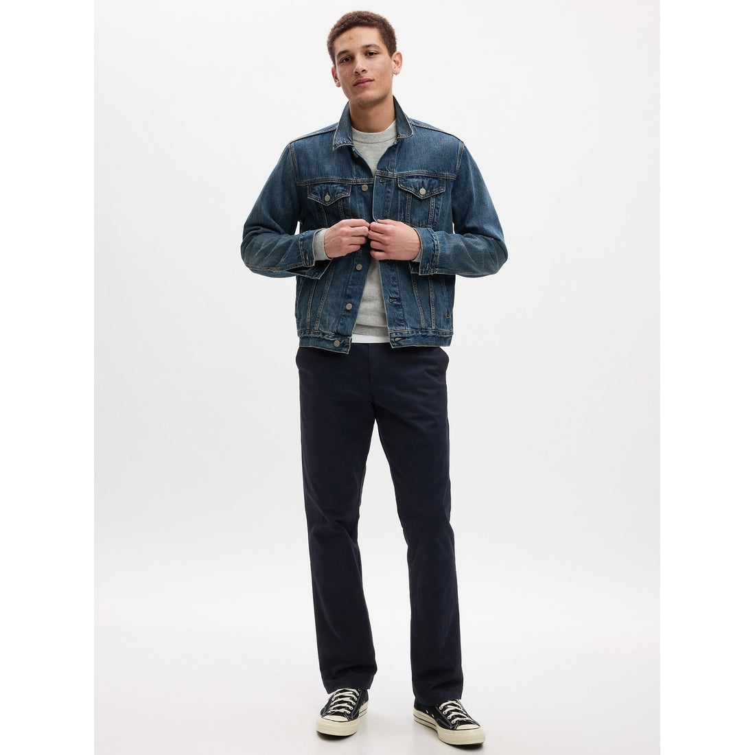 Men's Modern Straight Khakis