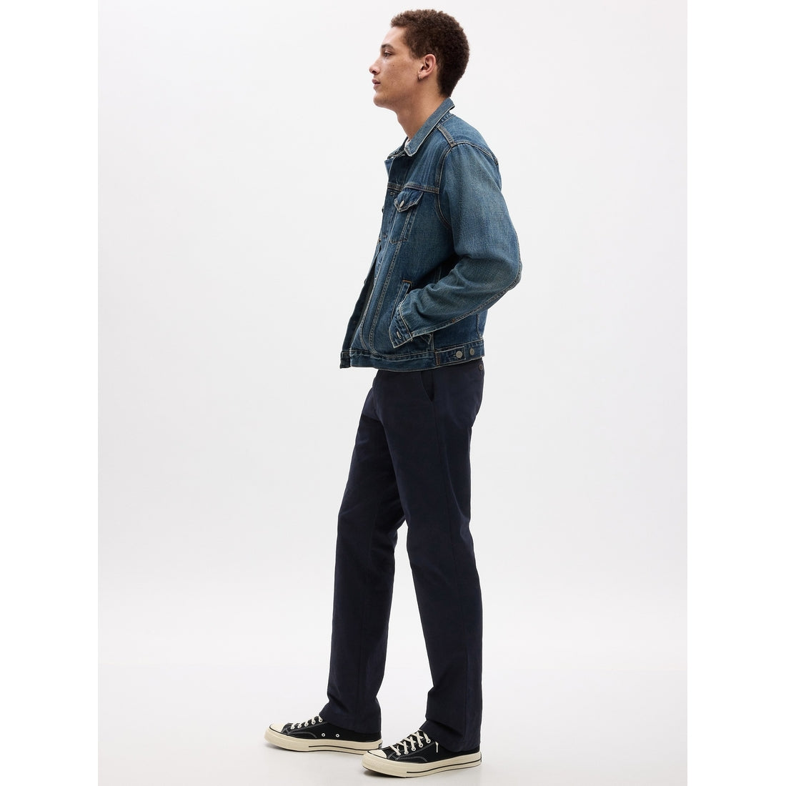 Men's Modern Straight Khakis