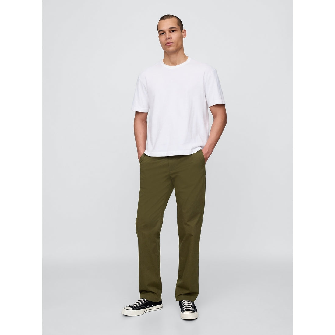 Men's Modern Straight Khakis