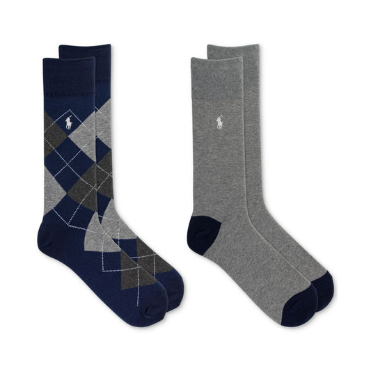 Polo Ralph Lauren Men's Argyle Slack Socks, 2-Pack