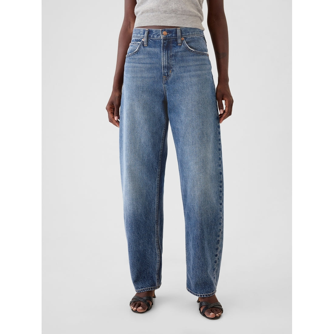 Women's High Rise Barrel Jeans