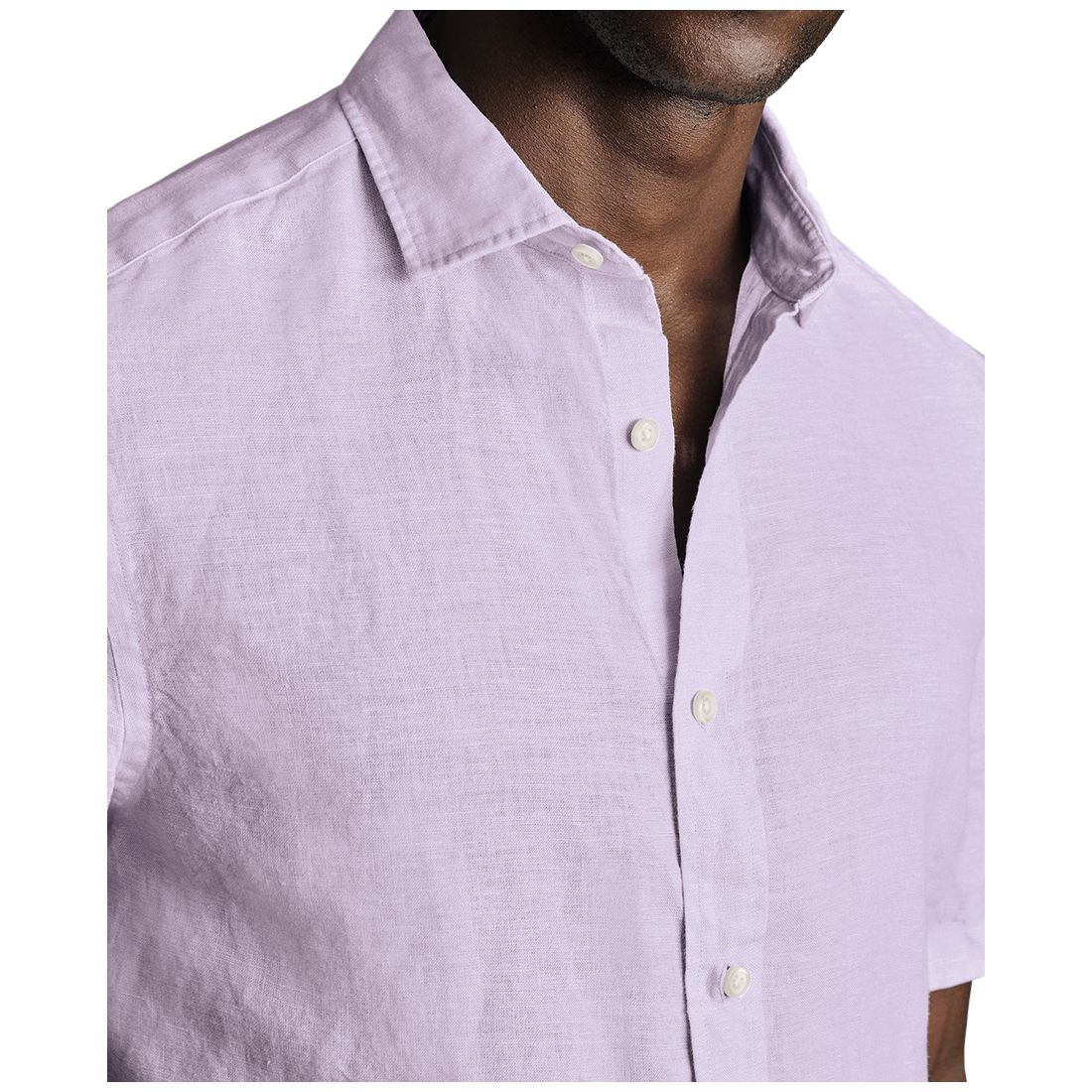Charles Tyrwhitt Men's Slim-Fit Button-Down Linen Shirt