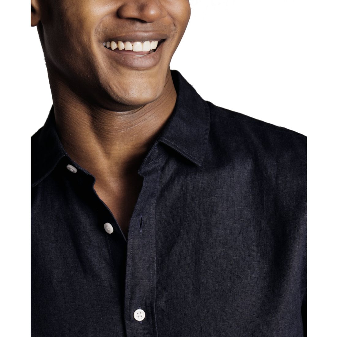 Charles Tyrwhitt Men's Slim-Fit Button-Down Linen Shirt