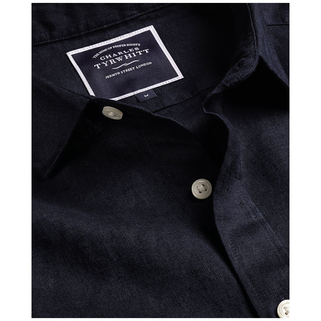 Charles Tyrwhitt Men's Slim-Fit Button-Down Linen Shirt