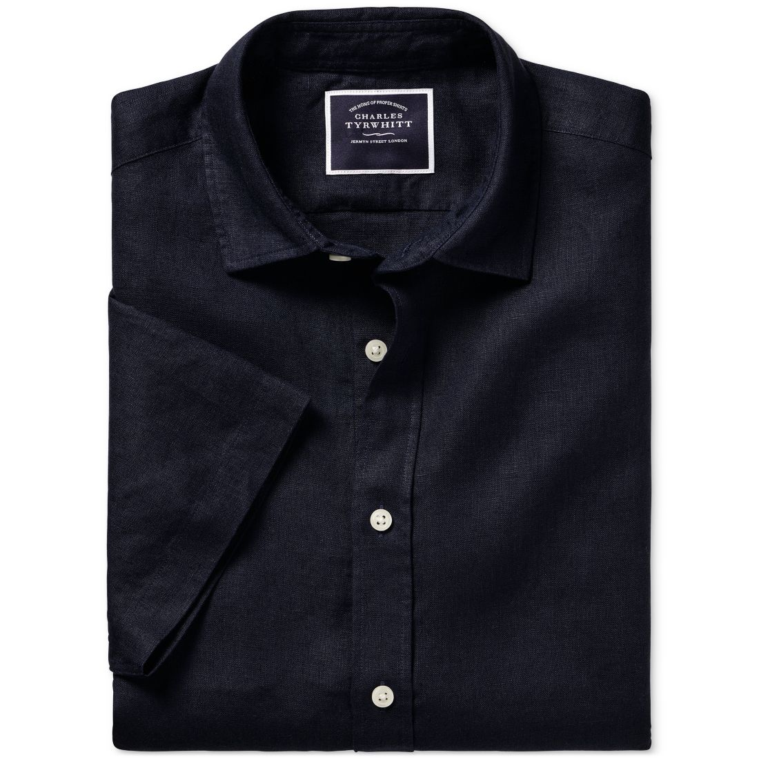 Charles Tyrwhitt Men's Slim-Fit Button-Down Linen Shirt