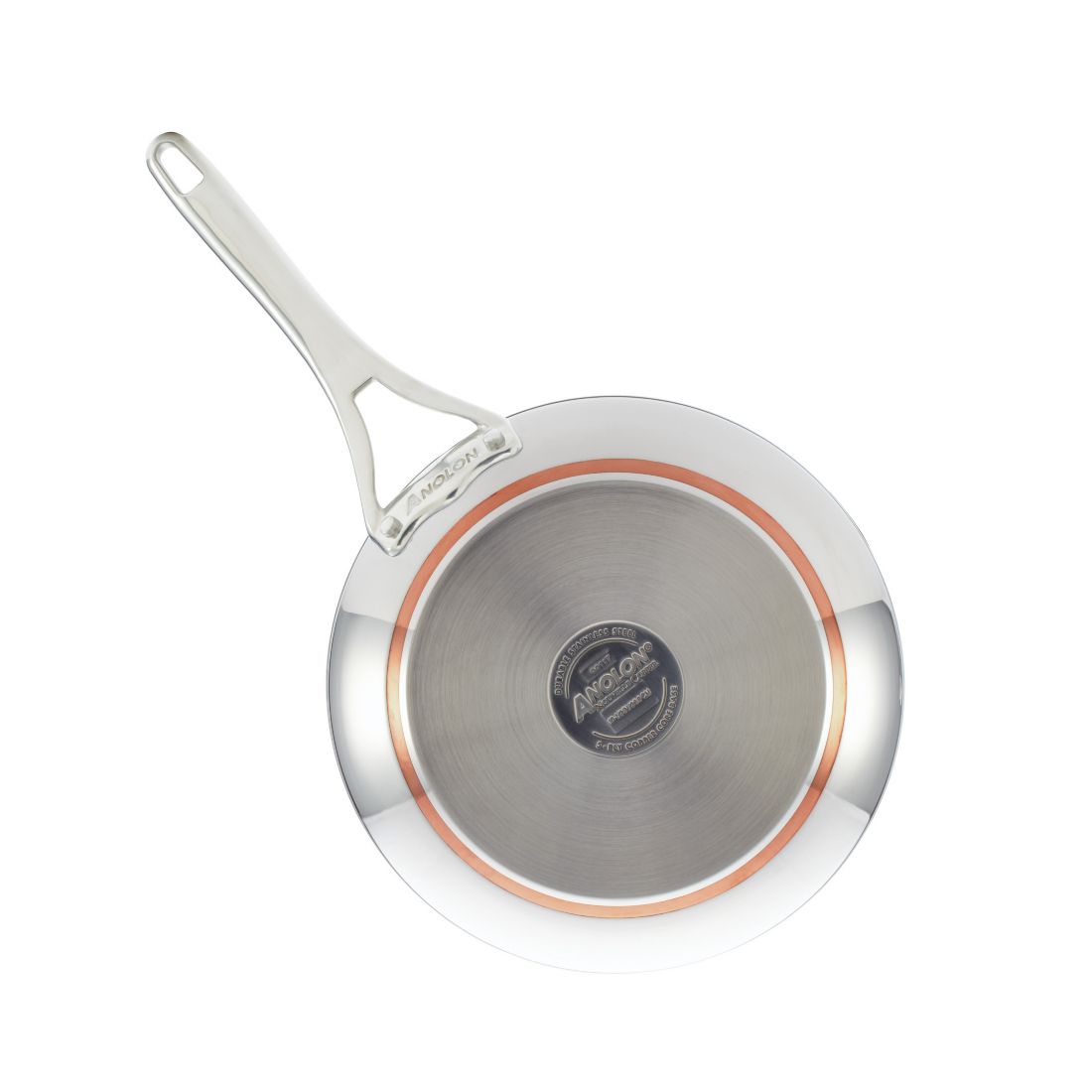 Anolon Nouvelle Copper Stainless Steel Cookware Set, 10 Piece
