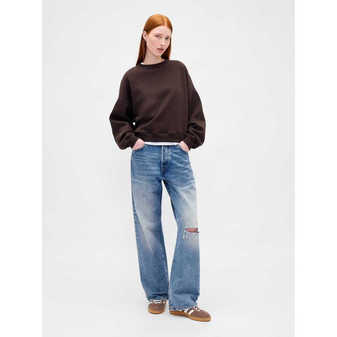 Women's Vintagesoft Wedge Crewneck Sweatshirt